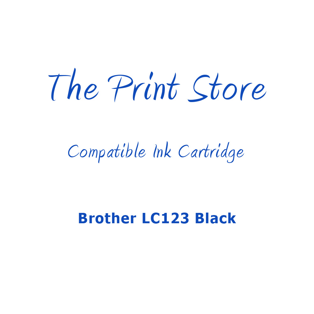 Brother LC123 Black Compatible Ink Cartridge