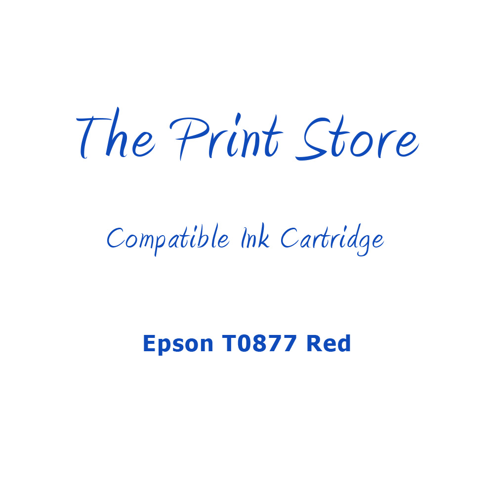 Epson T0877 Red Compatible Ink Cartridge