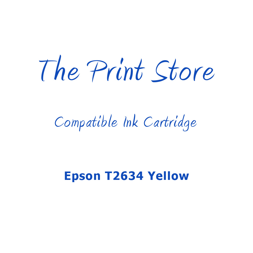 Epson T2634 Yellow Compatible Ink Cartridge