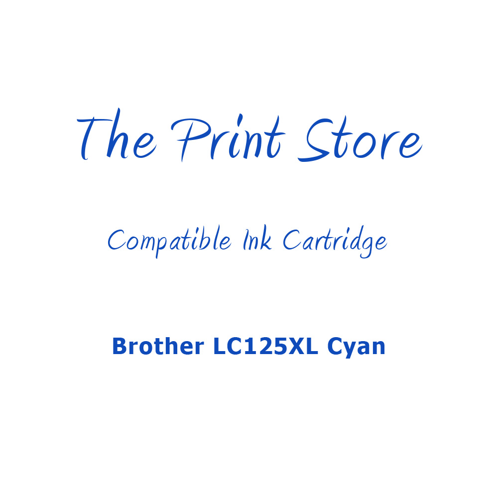 Brother LC125XL Cyan Compatible Ink Cartridge