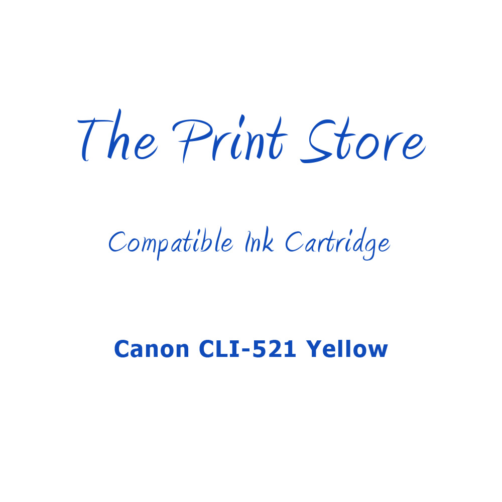 Canon CLI-521 Yellow Compatible Ink Cartridge